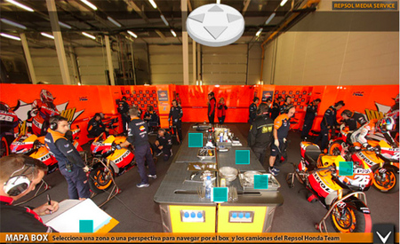 Infografía interactiva, Repsol abre las puertas de su box a la red