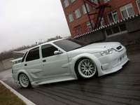 Dos Lada 110 en el Mundial de Turismos