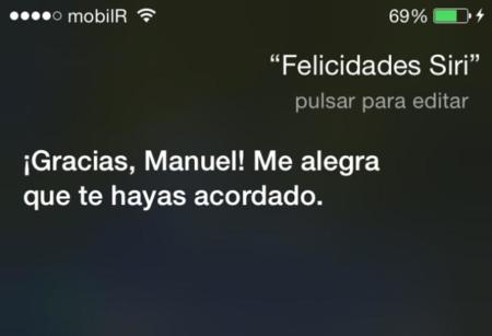 ¡Feliz tercer cumpleaños Siri!