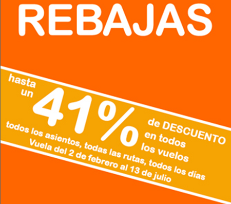 Rebajas de hasta un 41% en Easyjet