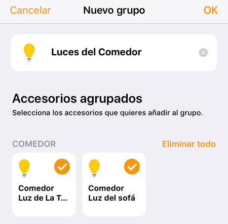 Homekit Agrupar Bombillas 4