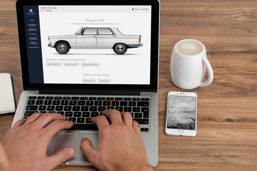 Hay un lugar donde Peugeot es mejor que cualquier otra marca de coches: la página Error 404 de su web