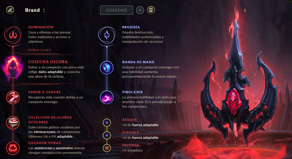 Guía de Brand en League of Legends un support con un daño impresionante