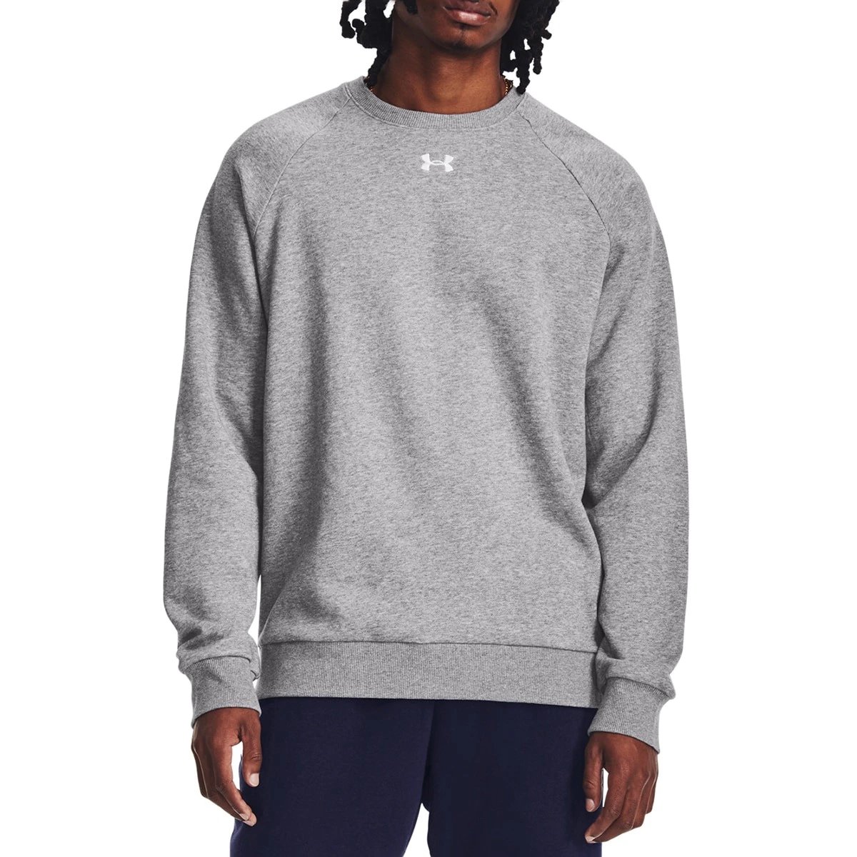 Sudadera de hombre Rival Fleece Crew Under Armour - Gris