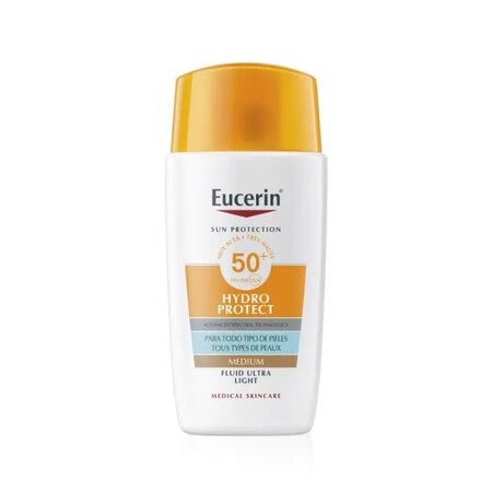 Eucerin Sun Face Hydro Protect Fluid Fps50tinted Medio 50 Ml Bbd9