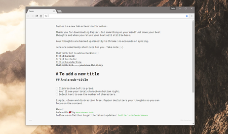 Abre una nueva pestaña y toma notas de la forma más simple posible directamente en Chrome