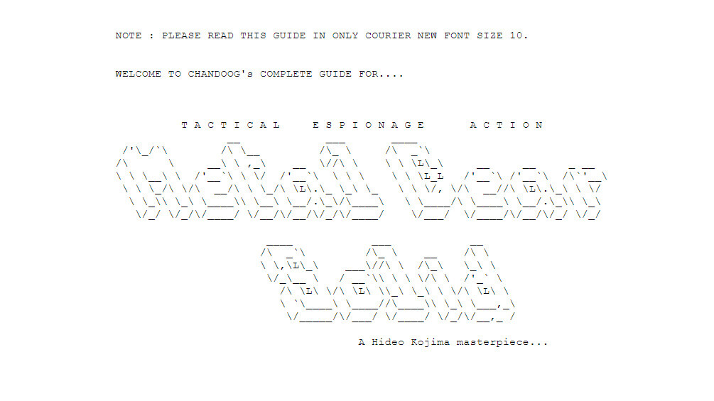 El mítico arte ASCII de los 90 y los 2000: cuando las guías de ...