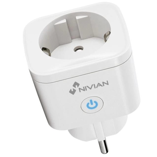 Enchufe wifi NIVIAN con medidor consumo.
