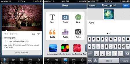Publicar contenidos desde el móvil
