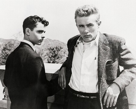 Sal Mineo y James Dean en una escena de la película