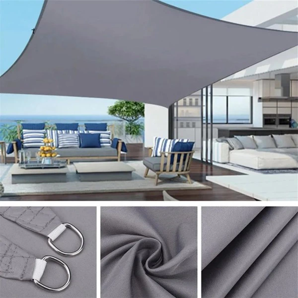 COONOOR Protector Solar Impermeable Toldo Toldo Vela Camping Toldo Paño Grande Para Toldo Exterior Jardín Patio -2 X 3M