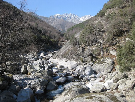 South Face Of Almanzor Massif With Garganta Blanca In The Centre