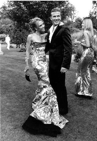 Los Beckham de boda real... por que ellos lo valen