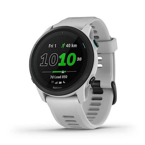 Garmin Forerunner 745, Reloj Inteligente para Correr con GPS, Métricas avanzadas, Garmin Pay, Autonomía de hasta 7 Días, Blanco