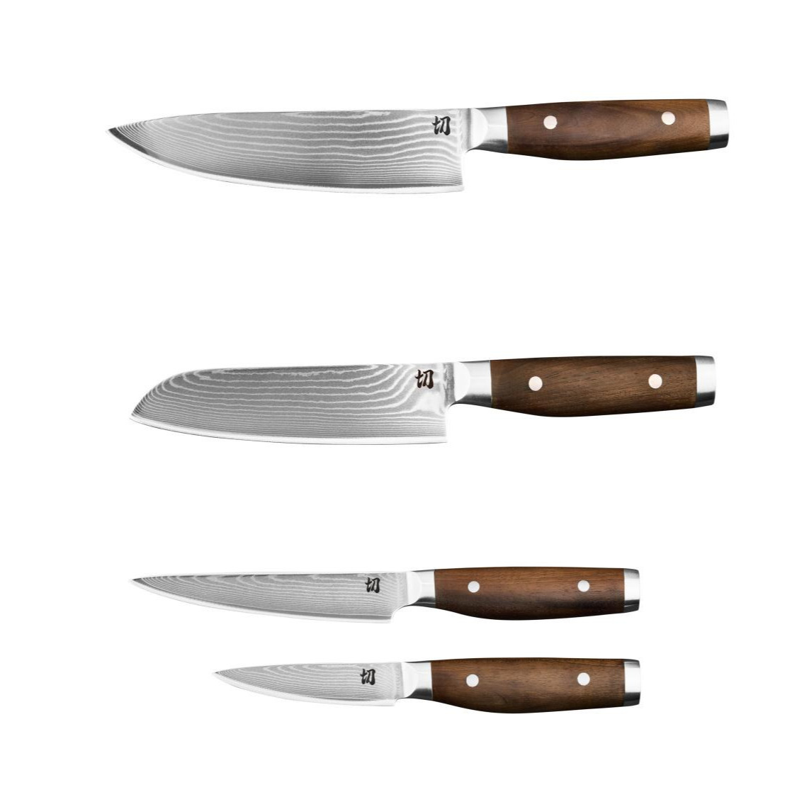 Cuchillos de cocina de auténtico acero de Damasco 