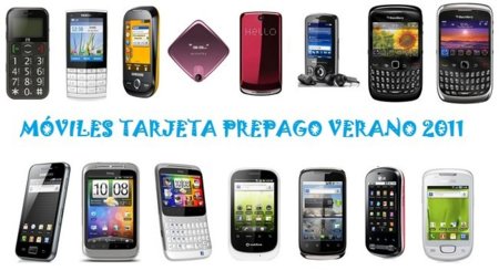 Comparativa precios móviles tarjeta prepago para la campaña de verano 2011