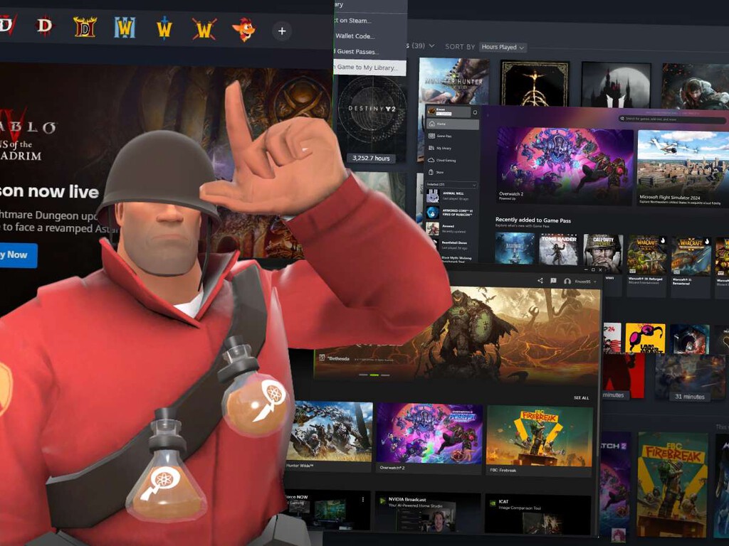 Tengo casi 1500 juegos en Steam y siempre me olvido de los de otras tiendas. ¿Solución? Poner todos en el mismo sitio