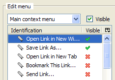 Menu Editor, extensión para Firefox