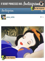 Así sería el Instagram de las princesas Disney 