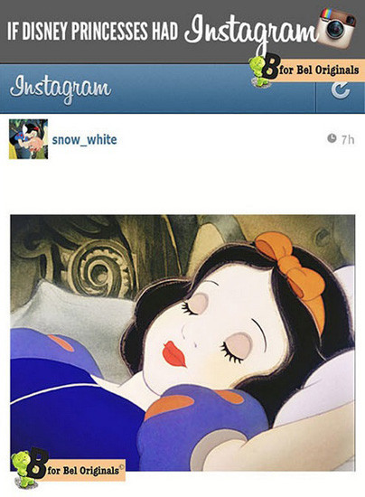 Así sería el Instagram de las princesas Disney 