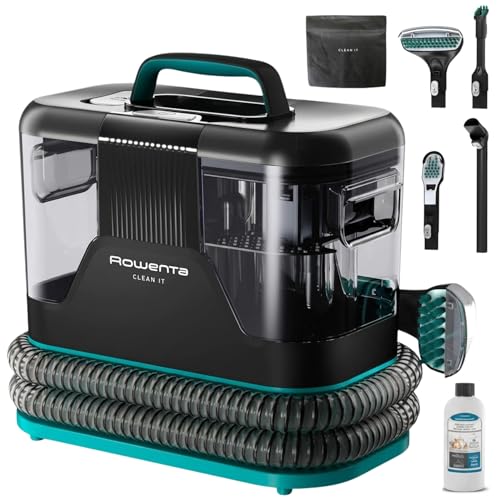 Rowenta Clean It, Aspirador de tapicerías, Depósito extraíble de 1,8L , Limpieza rápida de derrames y manchas, Suciedad de Mascotas, Potencia de 750W, IN5020F0