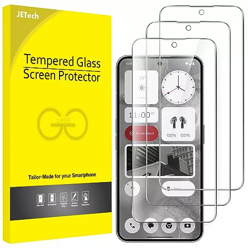 JETech Protector de Pantalla para Nothing Phone 2 6,7 Pulgadas, 9H Cristal Vidrio Templado, Resistente a los Arañazos, HD Transparente, 3 Unidades