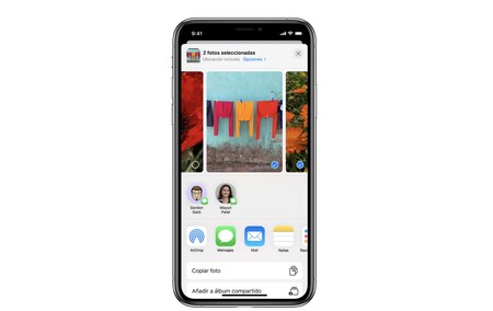 Así podemos activar o desactivar las sugerencias de personas en el menú Compartir de nuestro iPhone o iPad
