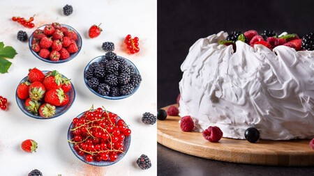 Pavlova frutos rojos