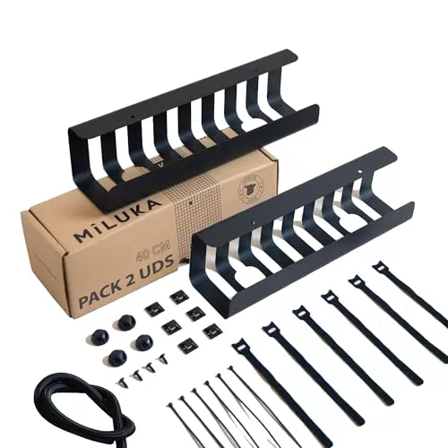Pack 2 Organizadores de Cables para Escritorio 