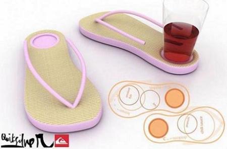 FlipFlop Aperitivo, sandalias para caminar y sostener tu vaso