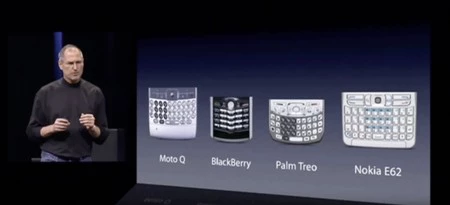 スマートフォンのキーボード 2007