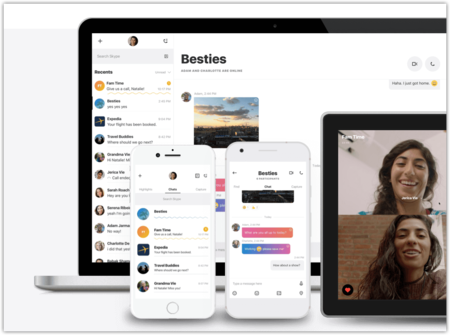 El diseño de Skype ha sido renovado por completo y ahora también tiene historias a lo Snapchat