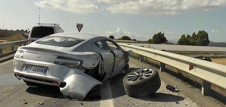 Aston Martin Rapide Crash