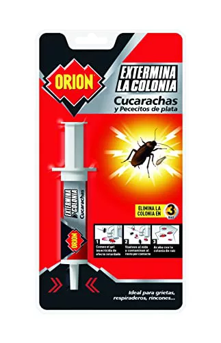 Orion - Jeringa Matacucarachas y Insectos en Gel para Grietas, Respiraderos y Rincones - 8 gr