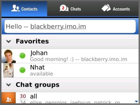 La mensajería instantánea multiprotocolo de Imo ya está disponible para BlackBerry