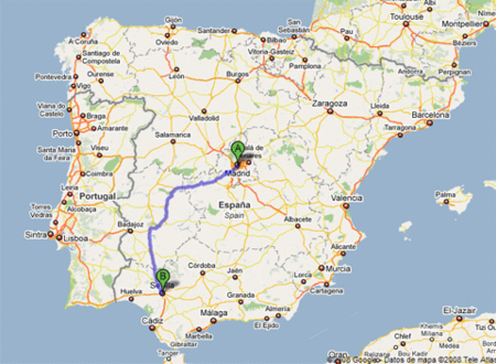 Ruta Madrid Sevilla