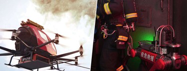 China ya tiene un ejército de drones y robots bomberos. Y combaten el fuego a cañonazos 