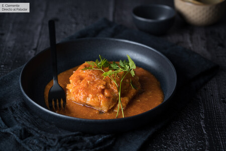 Bacalao En Salsa De Pimientos Del Piquillo