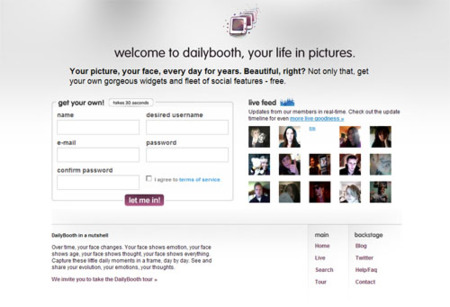 Dailybooth, captura de nuestros rostros a diario en formato microblogging