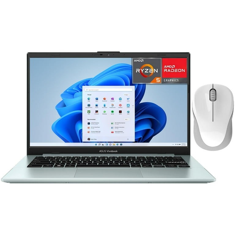 Laptop ASUS Vivobook Go 14 AMD Ryzen 5 7520U 8GB RAM 512GB SSD, Windows 11 Home Teclado en Español + Mouse DXT 