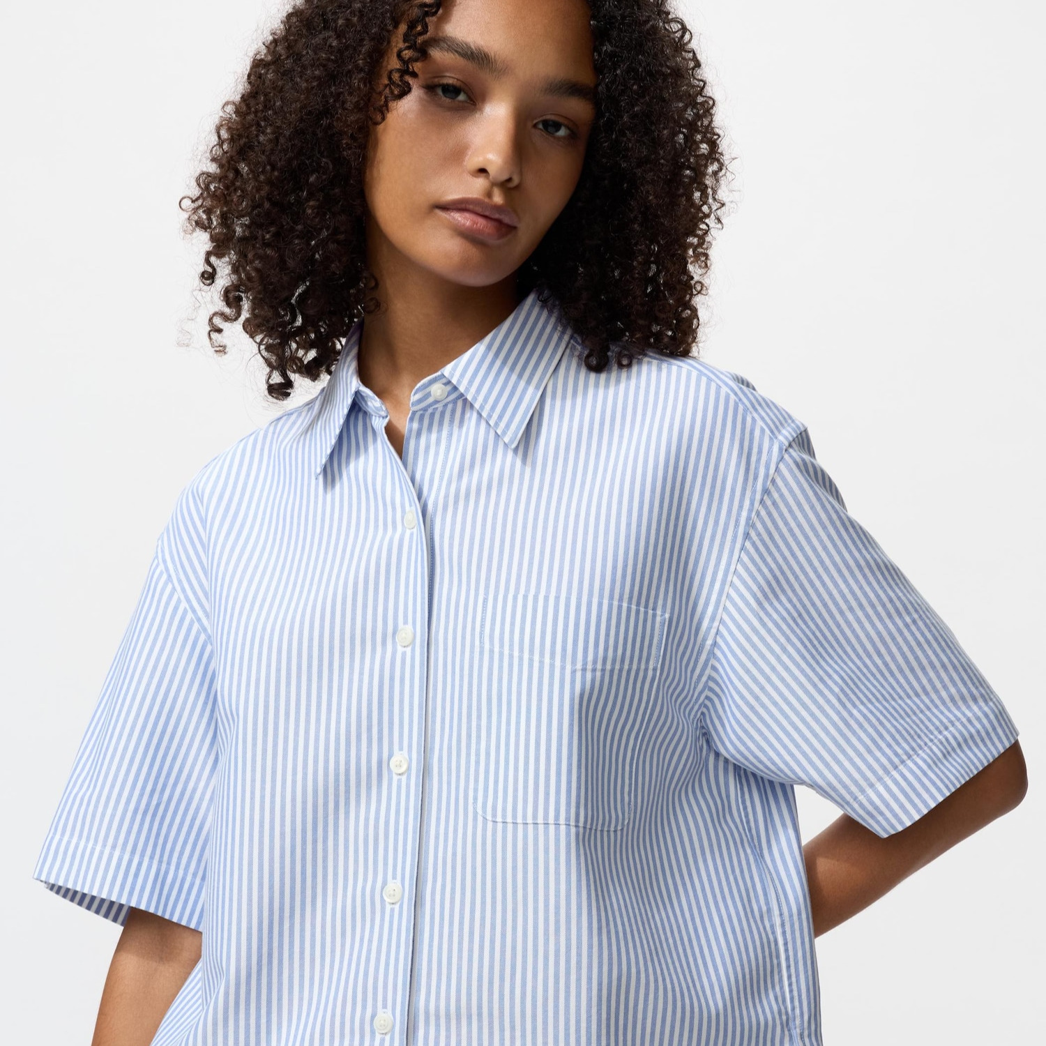 Camisa oxford cuadrada rayas