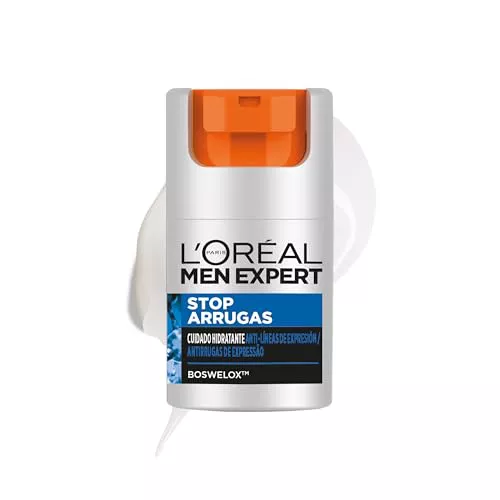 L'Oreal Paris Men Expert Cuidado hidratante anti-arrugas de expresión Stop Arrugas, 50 ml