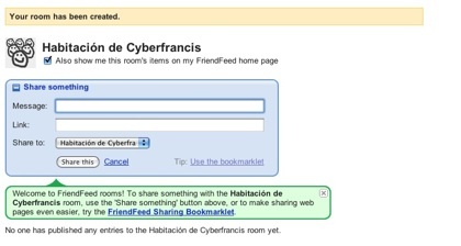 Friendfeed, ahora con salas