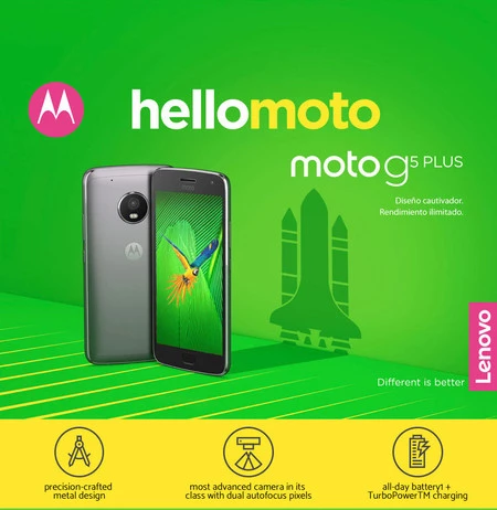 Moto G5 Plus en oferta, solo hoy 199 euros por Black Friday 2017
