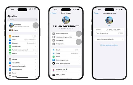 Apple ID名を変更する