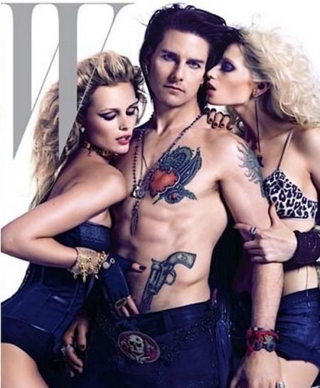 Tom Cruise se pone en plan macarra rockero para la revista W