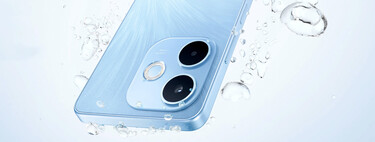 Celular barato con resistencia al agua y enorme pantalla. Tiene sensor de huellas  