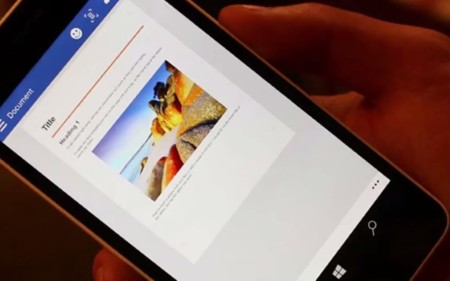 Esta build filtrada de Windows 10 para móviles muestra un adelanto de Office Touch