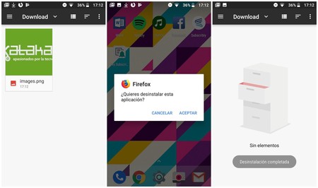 Archivos borrados en Firefox