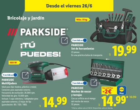Set Herramientas Folleto Lidl